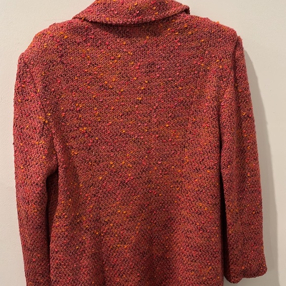 St. John Collection tweed jacket, peachy/pink with flecks, pockets, size 10 - Picture 10 of 10